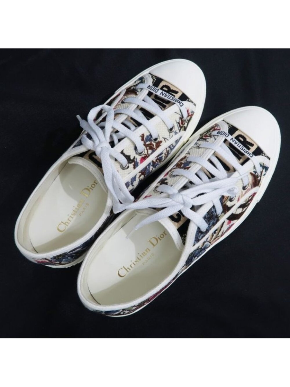 Dior Floral Embroidery Sneakers Size 38 Apparel Shoes - Picture 6 of 10